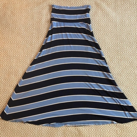 GAP Dresses & Skirts - Striped blue gap midi skirt